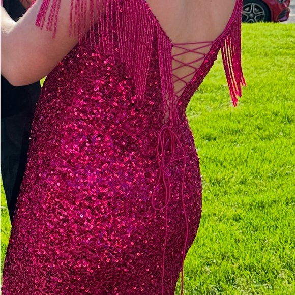 strapless open back dress Prom Dress 88236